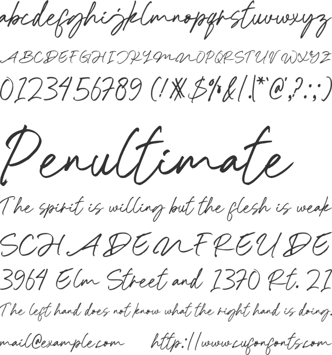 Gangsal Welas font preview