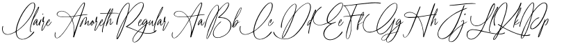 Claire Amoreth Regular font