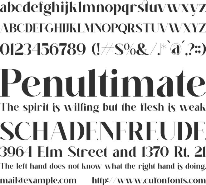 Maglin font preview