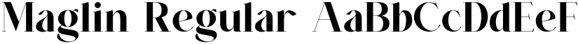 Maglin Regular font