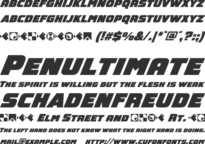 GEOspeed SC font preview