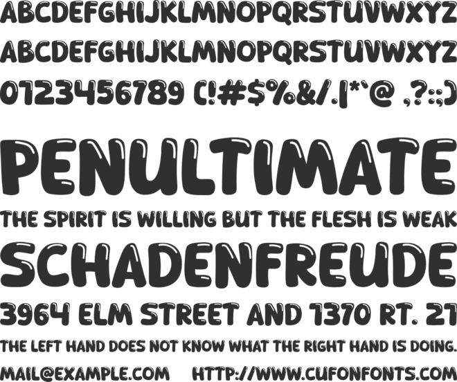 Catboo font preview