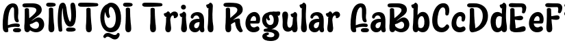 ABINTQI Trial font download