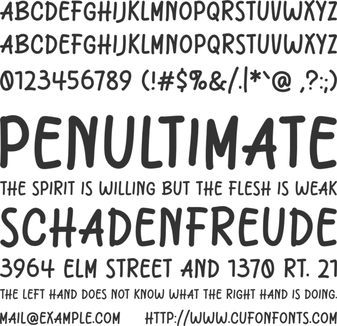 Nightcat font preview