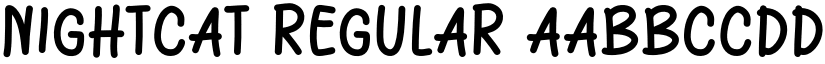 Nightcat Regular font