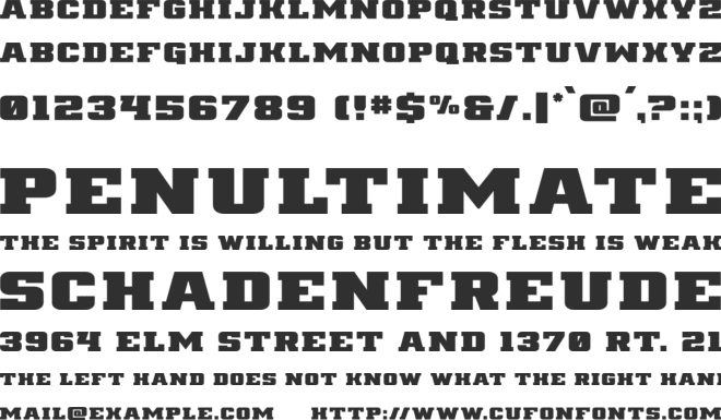 Drover font preview