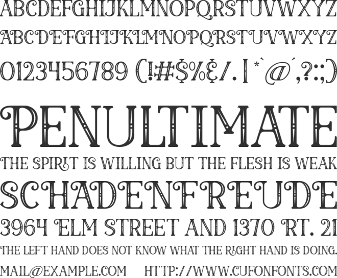 Glorious Christmas font preview