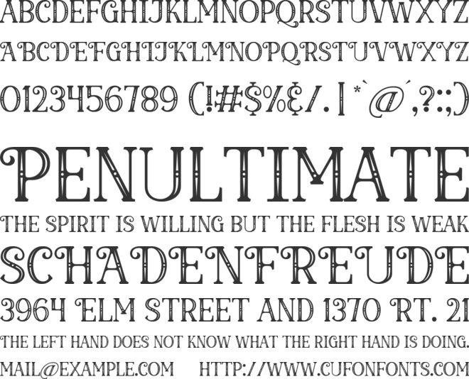 Glorious Christmas font preview