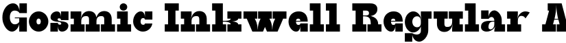 Gosmic Inkwell Regular font