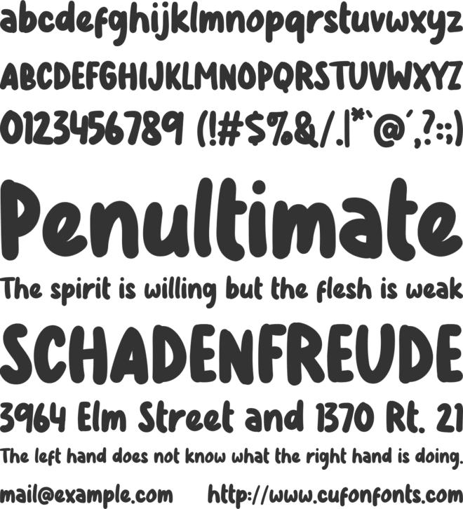 Little Daisy font preview