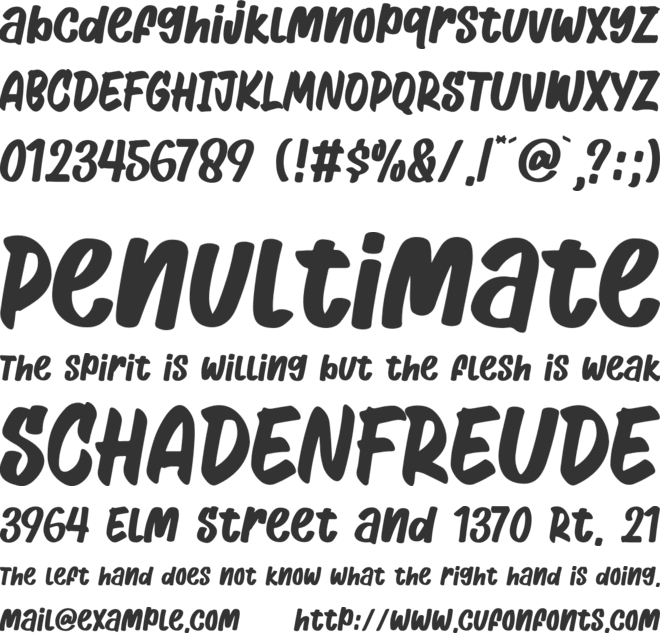 Milky Soda font preview