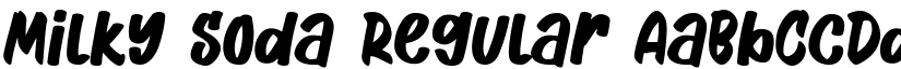 Milky Soda Regular font