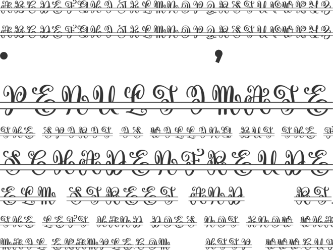 Vase Monogram font preview