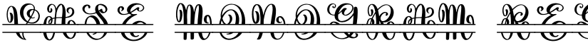 Vase Monogram Regular font