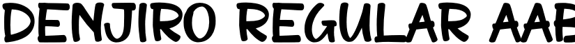 Denjiro Regular font