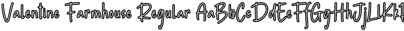 Valentine Farmhouse Regular font