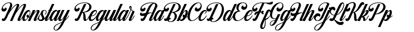 Monstay Regular font