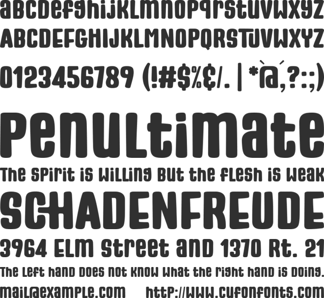 Mighty Souly font preview