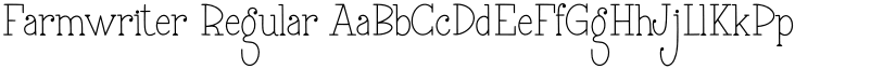 Farmwriter Regular font