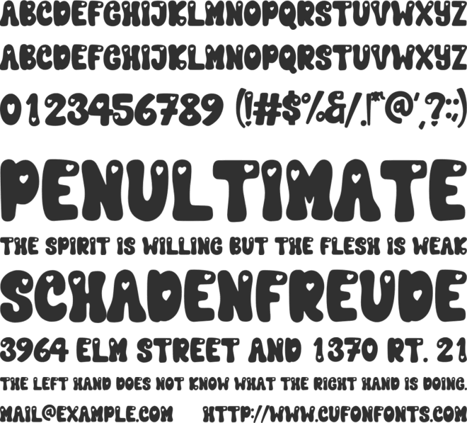 Cuppy Honney font preview