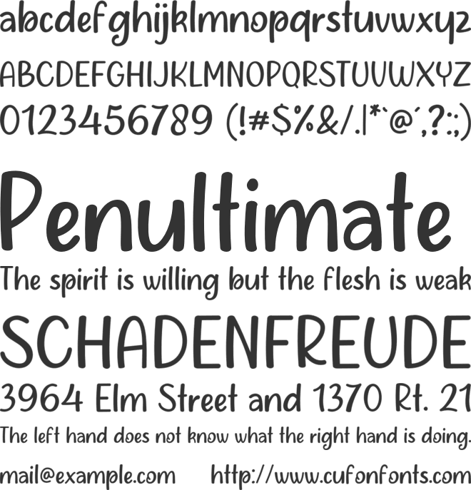 Chloe Mate font preview