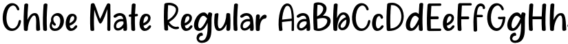 Chloe Mate Regular font