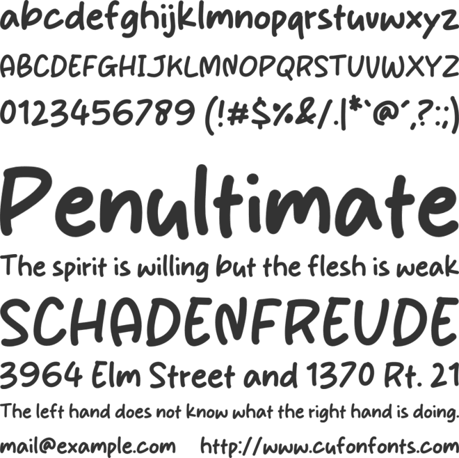 Smile Nice font preview