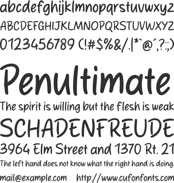 Pale Stylish font preview