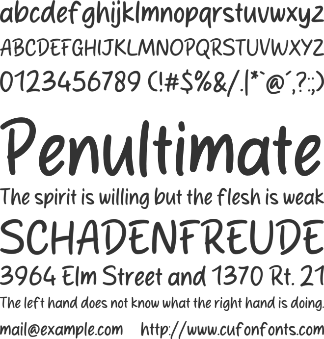 Pale Stylish font preview