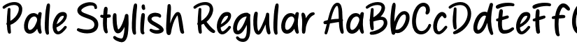 Pale Stylish Regular font
