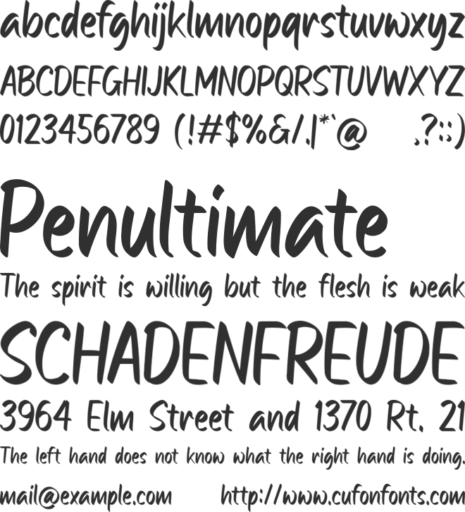 ROHS Simplicity font preview