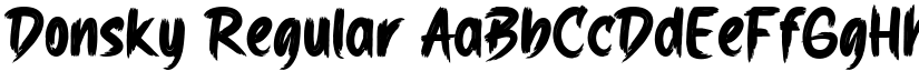 Donsky Regular font