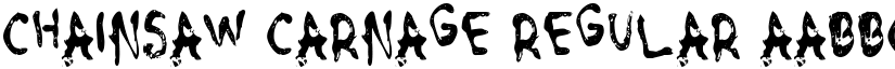Chainsaw Carnage Regular font