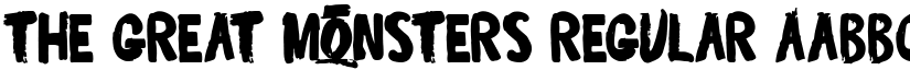 The Great Monsters Regular font