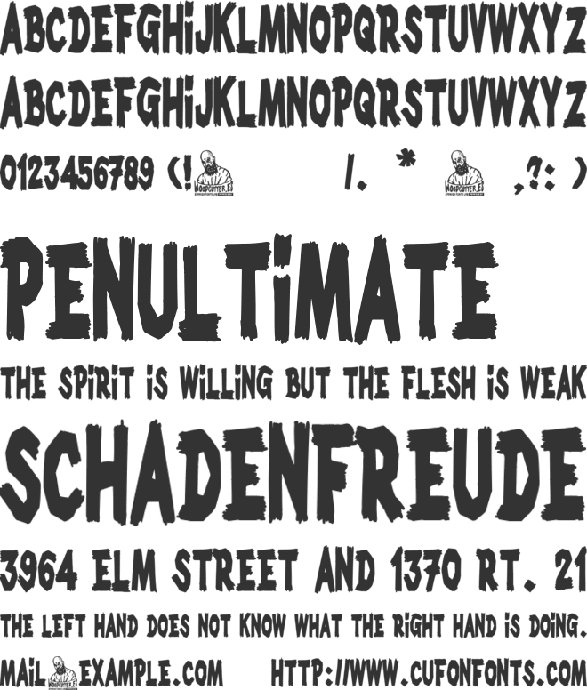 Mystery Lake font preview