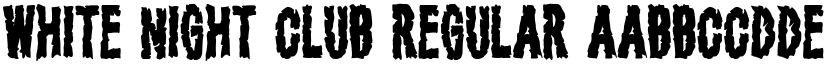 White Night Club Regular font