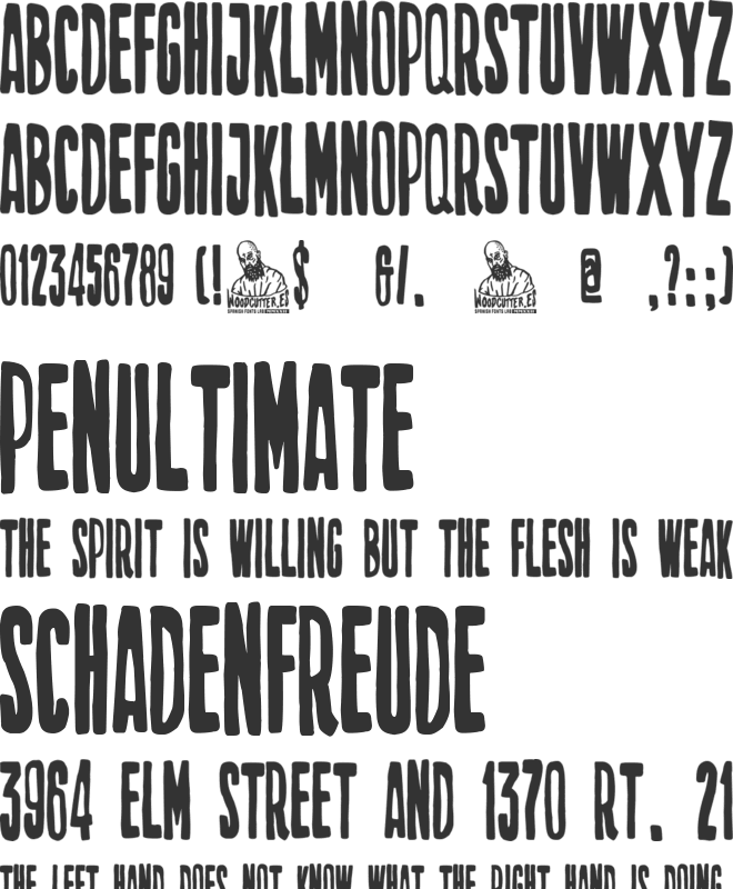 Cortafuegos de amor font preview