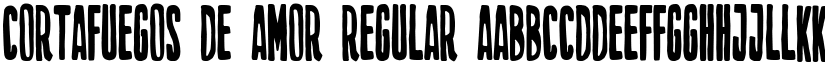Cortafuegos de amor Regular font