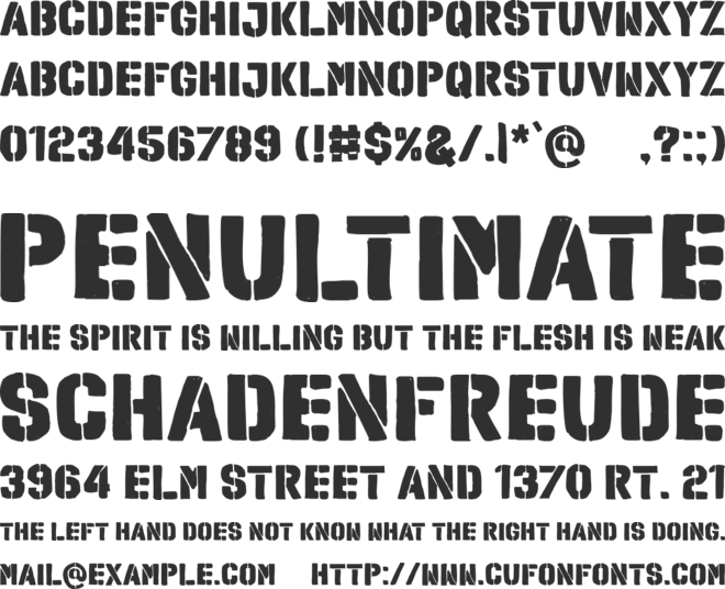 Explotion font preview