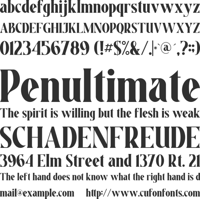 Aesthico font preview