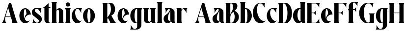 Aesthico Regular font