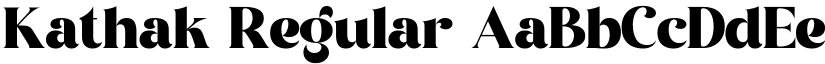 Kathak Regular font