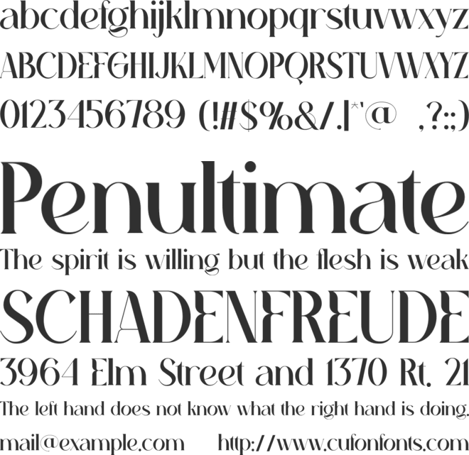 Aghita font preview