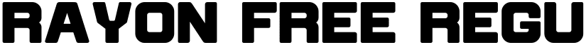 Rayon Free Regular font