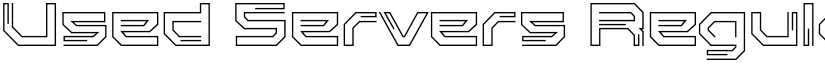 Used Servers Regular font