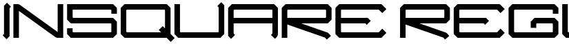 INSQUARE Regular font
