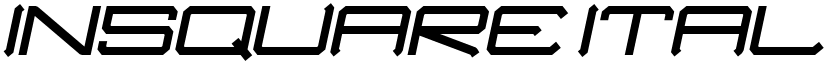 INSQUARE Italic font