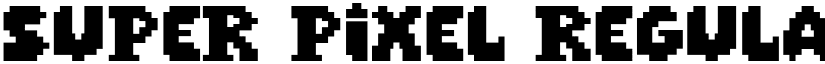 Super Pixel Regular font