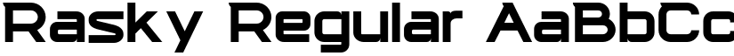 Rasky Regular font