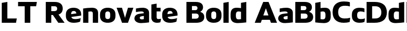 LT Renovate Bold font